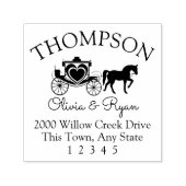 Paard en vervoeradres  zelfinktende stempel (Design)