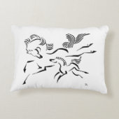 Paard en veulen decoratief kussen (Achterkant)
