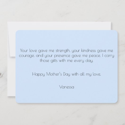 Paard en veulen Moederdag Kaart (Achterkant)