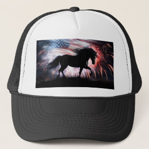 Paard en Vlaggenland Western Trucker Pet