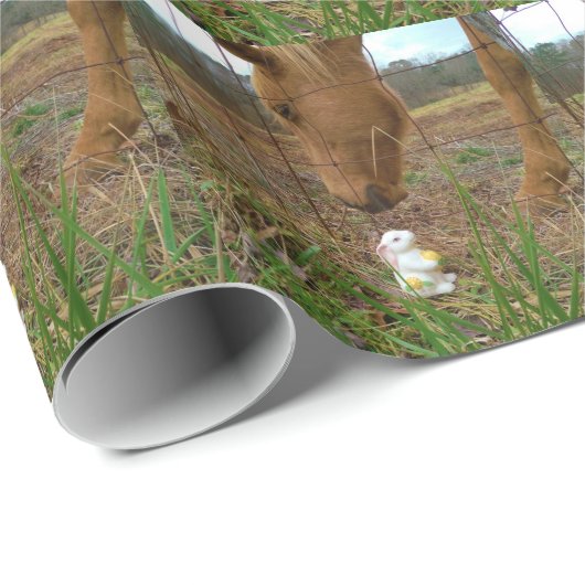 Paard en voorbloem Bunny Cadeaupapier (Rol Hoek)