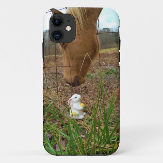 Paard en voorbloem Bunny Case-Mate iPhone Case (Achterkant)