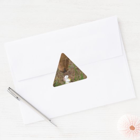 Paard en voorbloem Bunny Sticker (Envelop)