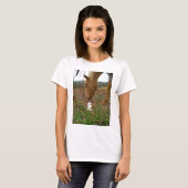Paard en voorbloem Bunny T-shirt (Voorkant volledig)