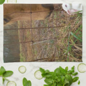 Paard en voorbloem Bunny Theedoek (Gevouwen)