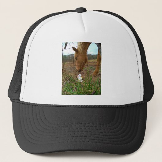 Paard en voorbloem Bunny Trucker Pet (Voorkant)