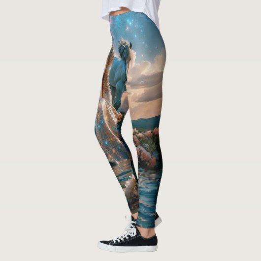 Paard en vrouw aan het water leggings (Links)
