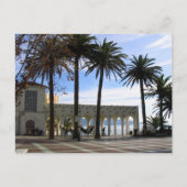 Paard en wagen op de promenade in Nerja, Spanje Briefkaart (Voorkant)