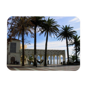 Paard en wagen op de promenade in Nerja, Spanje Magneet