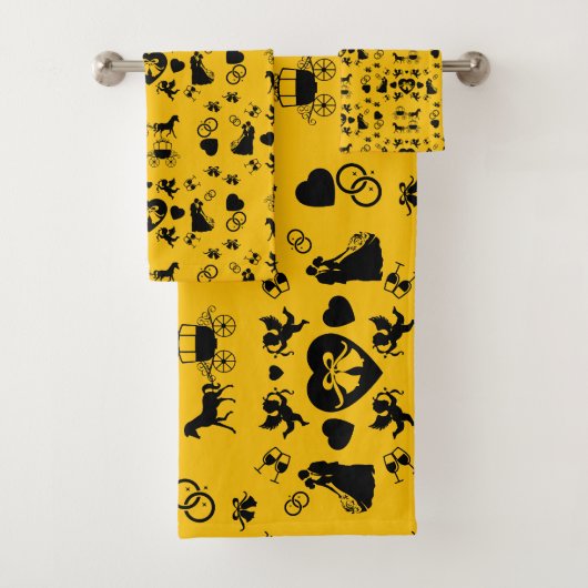 Paard en wagen Romantische bruiloft Bad Handdoek (Insitu)