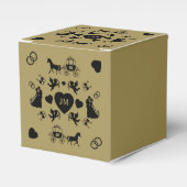 Paard en wagen Romantische bruiloft Bedankdoosjes (Voorkant Zijde)