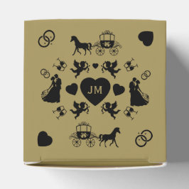 Paard en wagen Romantische bruiloft Bedankdoosjes