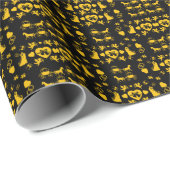 Paard en wagen Romantische bruiloft Cadeaupapier (Rol Hoek)