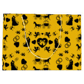 Paard en wagen Romantische bruiloft Groot Cadeauzakje (Achterkant)