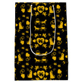 Paard en wagen Romantische bruiloft Medium Cadeauzakje (Achterkant)