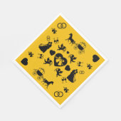 Paard en wagen Romantische bruiloft Servet (Hoek)