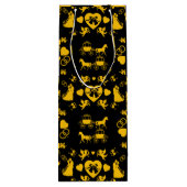 Paard en wagen Romantische bruiloft Wijn Cadeautas (Achterkant)