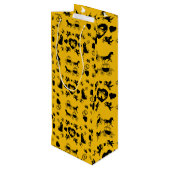 Paard en wagen Romantische bruiloft Wijn Cadeautas (Achterkant Gekanteld)