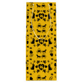 Paard en wagen Romantische bruiloft Wijn Cadeautas (Achterkant)