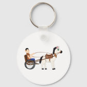 Paard-en-wagentje Ponykoets Sleutelhanger (Voorkant)