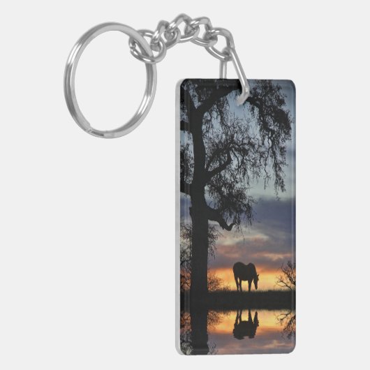 paard en water sleutelhanger (Voorkant Links)