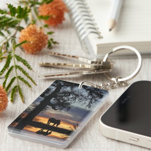  paard en water sleutelhanger (Voorkant Rechts)