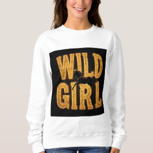 Paard en 'Wild Girl' bord Trui
