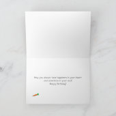 Paard en Wortel 5x7 Verjaardag Kaart (Binnen)