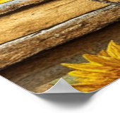 Paard en Zonnebloem Mooie AI Art Poster (Hoek)