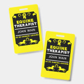 Paard Equine Therapeut Badge (Voor- en achterkant)