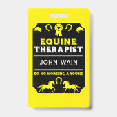 Paard Equine Therapeut Badge (Achterkant)