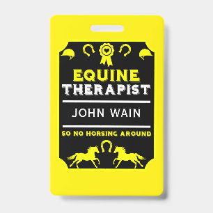 Paard Equine Therapeut Badge