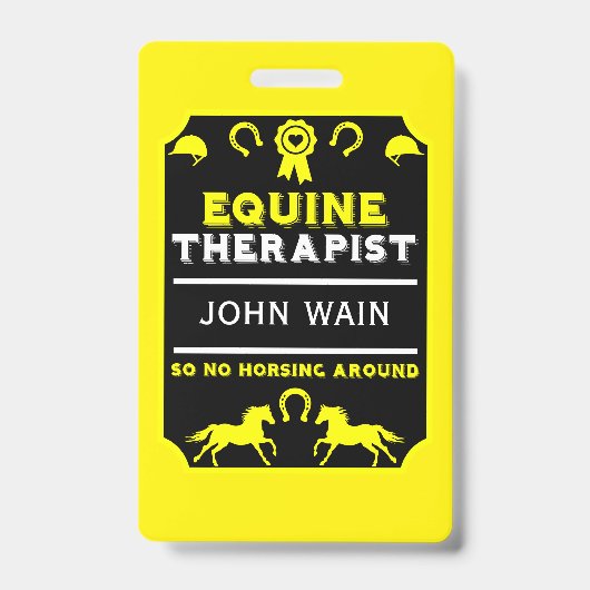 Paard Equine Therapeut Badge (Voorzijde)