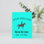 Paard Equine Zakelijke Briefkaart (Staand voorkant)