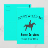 Paard Equine Zakelijke Briefkaart (Voorkant / Achterkant)