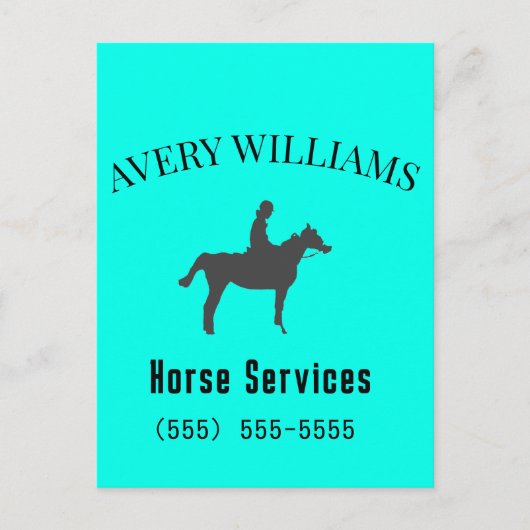Paard Equine Zakelijke Briefkaart (Voorkant)