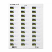 Paard familie grazen mailing label (Full Sheet)