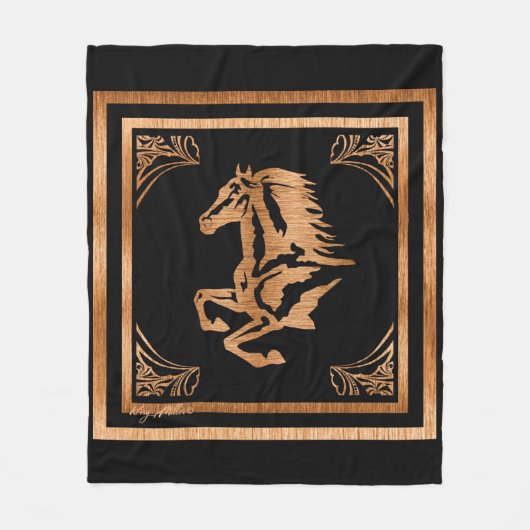 Paard Fleece Deken (Voorkant)
