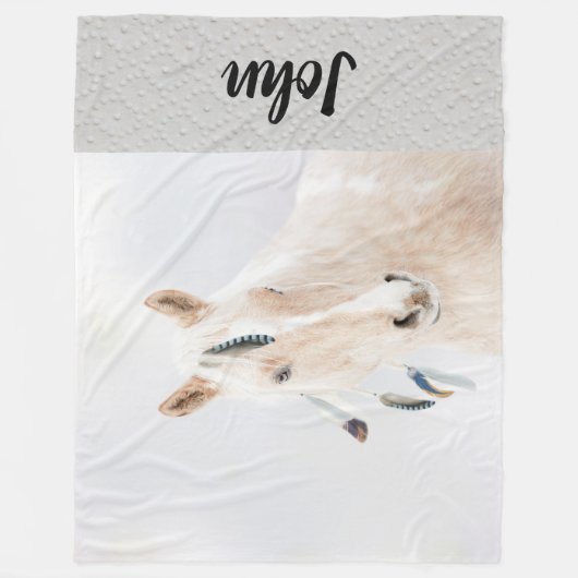 Paard Fleece Deken (Voorkant)