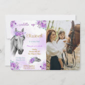 Paard foto uitnodiging (Voorkant)