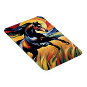 Paard Galloping in een Tarweveld Magneet (Rechterzijde)