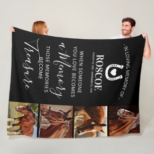 Paard Gedenk Geschenk - Equine Fleece Deken
