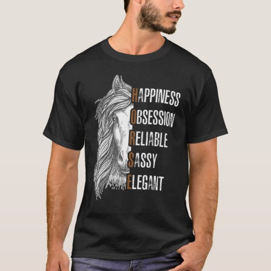 Paard Geluk Paard T-shirt (Voorkant)