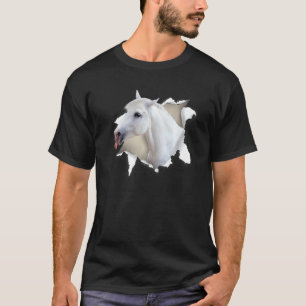 Paard Gescheurd Doek Paard Voor Meisjes Jongens T-shirt