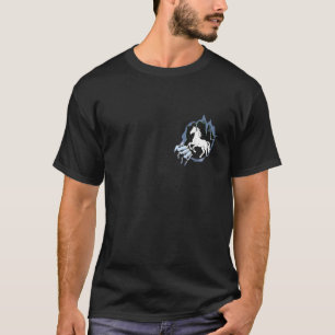 Paard Gescheurd Shirt Gescheurde Grafische Zak Min