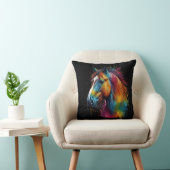 Paard geschilderd ontwerp moeilijk kussen (Stoel)