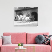 Paard getrokken brandweerauto, 1922 canvas afdruk (Insitu (Woonkamer))