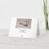 Paard Getrokken Slee in het Bos Feestdagen Kaart (Achterkant)