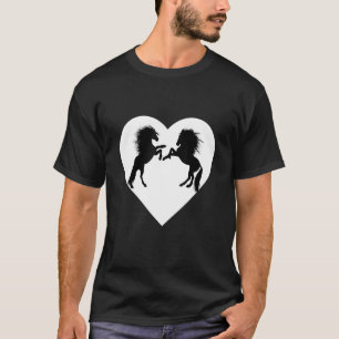 Paard Gewoon een meisje die houdt van paarden voor T-shirt