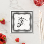 Paard Gingham Servet (Insitu)